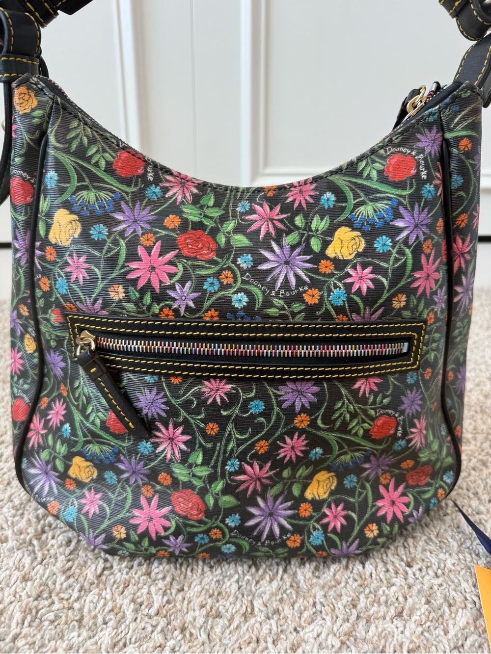 Dooney & Bourke Botanical Whimsy Embroidered Hobo - Picture 3 of 8